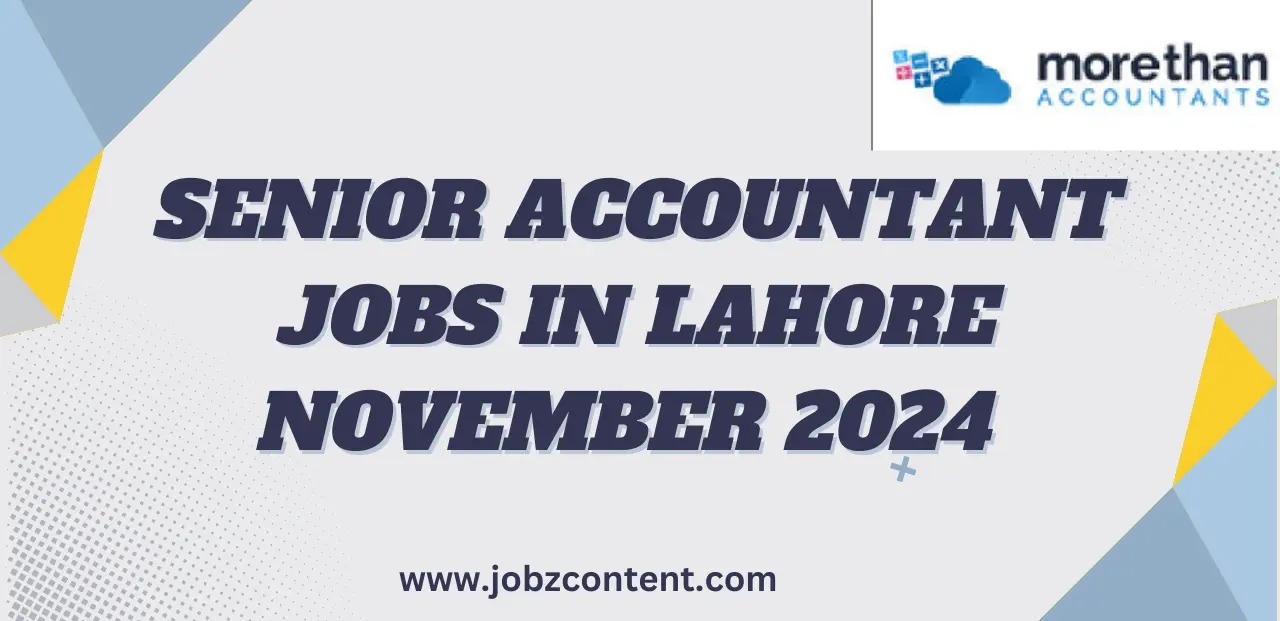 Senior Accountant Jobs in Lahore November 2024 Advertisement