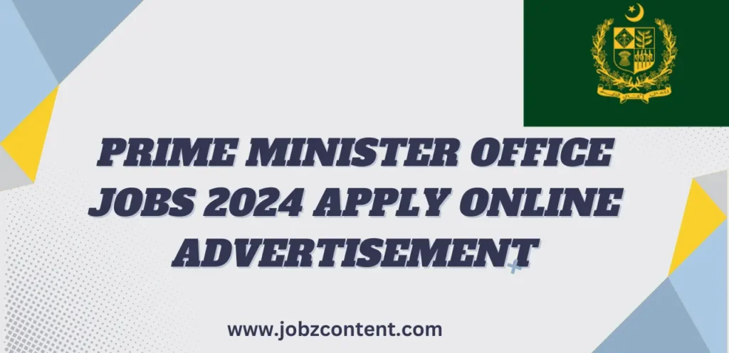 Prime Minister Office Jobs 2024 Apply Online Advertisement